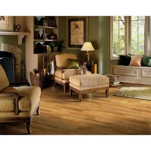 Armstrong Flooring Pickwick Landing II 12-ft W Cut-to-Length Upcountry Hickory Natural Wood Look Low-Gloss Finish Sheet Vinyl -Flooring Shop