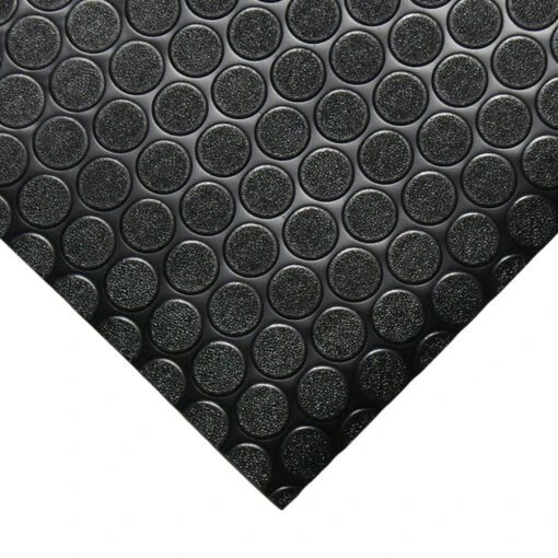 Rubber-Cal "Coin-Grip" Anti-Slip Rubber Mat - 2mm X 4ft X 4ft Rolled Rubber - Black -Flooring Shop 043d0099 7717 4cab bbc1