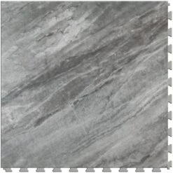 Perfection Floor Tile Gemstone Collection Gray Marble/Satin 20-in X 20-in Water Resistant Interlocking Luxury Flooring (16.7-sq Ft) -Flooring Shop 05014208 1800x1800