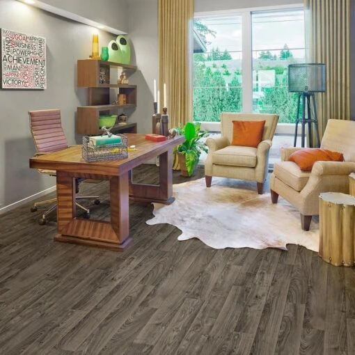 Congoleum ArmorCore Wood Ridge 12-ft W Cut-to-Length Rainy Evening Wood Look Low-Gloss Finish Sheet Vinyl -Flooring Shop