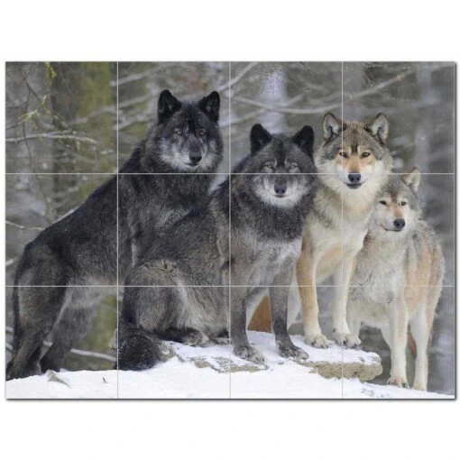 Wolf Wolves Ceramic Tile Mural Kitchen Backsplash Bathroom Shower 403125-S43 -Flooring Shop 0be6a1be 873e 4407 823b