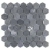 Merola Tile Crag Hexagon Black 11-1/8 In. X 11-1/8 In. X 8 Mm Slate Mosaic Tile -Flooring Shop 128bf557dafb466dd7c616b6c1bb14d7 1800x1800