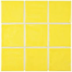 Merola Tile Twist Square Yellow Lemon 11-3/4 In. X 11-3/4 In. Ceramic Mosaic (9.79 Sq. Ft. /Case) -Flooring Shop 12dabfd2a557f50a14575c4931035b3b 1800x1800