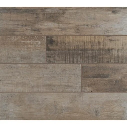 MSI Barnwood Cognac 8 In. X 36 In. Matte Porcelain Floor And Wall Tile (14 Sq. Ft. / Case) -Flooring Shop