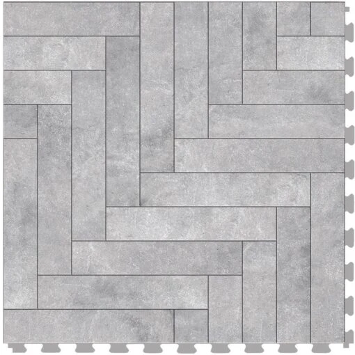 Perfection Floor Tile Master Mosaic Castle Stone/Satin 20-in X 20-in Water Resistant Interlocking Luxury Flooring (16.7-sq Ft) -Flooring Shop