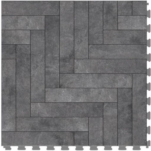 Perfection Floor Tile Master Mosaic Castle Stone/Satin 20-in X 20-in Water Resistant Interlocking Luxury Flooring (16.7-sq Ft) -Flooring Shop