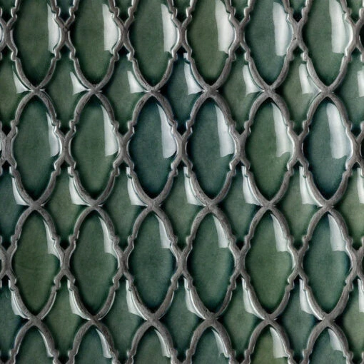 Divine Valor Deep Emerald 9 In. X 12 In. Glazed Ceramic Mosaic Tile (0.60 Sq. Ft.) -Flooring Shop 173db9de eeb1 4638 a5b6