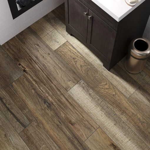 SMARTCORE Pro 7-Piece 7.08-in X 48.03-in Claremount Oak Luxury Vinyl Plank Flooring -Flooring Shop