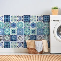 Walplus Peel And Stick Wall Tile Sticker Kitchen Bathroom Backsplash Splashback Tile Paint Stick On Tile Daliah Blue And Turquoise Mediterranean -Flooring Shop 1aceaacc d445 439e b414 9b3e0b9f0d91.669ac5c7392f85d90fcf95e310a83e63 1800x1800