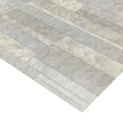 TrafficMASTER Broken Slate Neutral Residential/Commercial Vinyl Sheet, Sold By 13.2 Ft. Wide X Custom Length -Flooring Shop