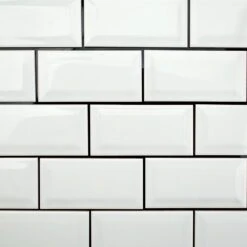 Ivy Hill Tile Essential White Beveled 3 In. X 6 In. X 6mm Polished Ceramic Subway Wall Tile (10.76 Sq. Ft./case) -Flooring Shop 1f12c92b50fdcaa250a5ec651a781c6a 1800x1800