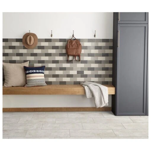 Daltile Roswell Gray 12 In. X 24 In. Glazed Porcelain Floor And Wall Tile (15.6 Sq. Ft./Case) -Flooring Shop