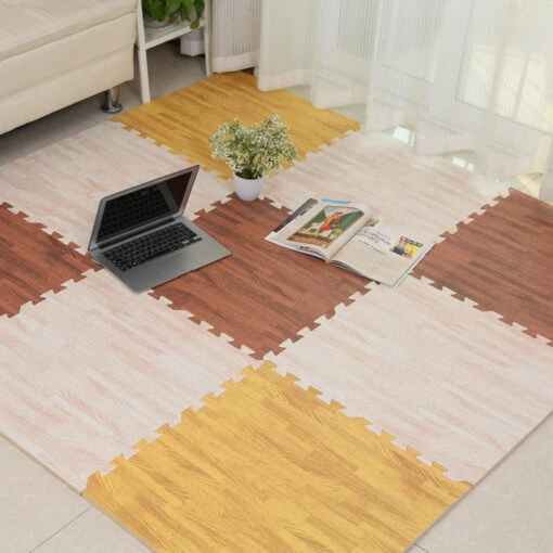 TureClos Home Floor Mat Carpet Blanket Exercise Gym Kid Play Crawling Wood Pattern Foam Carpet -Flooring Shop 294291b7 a7c7 44b4 bb99