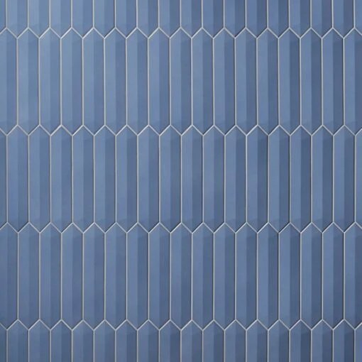 Lois 3D Blue Polished 2.6 In. X 13 In. Elongated Hex Ceramic Wall Tile (9.04 Sq. Ft./ Case) -Flooring Shop 2ba4b1a4 a330 462b a03b