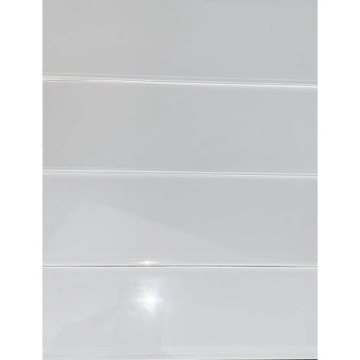 ABOLOS Metro Snow White Subway 3 In. X 12 In. Glossy Glass Wall Tile (10 Sq. Ft. / Case) -Flooring Shop