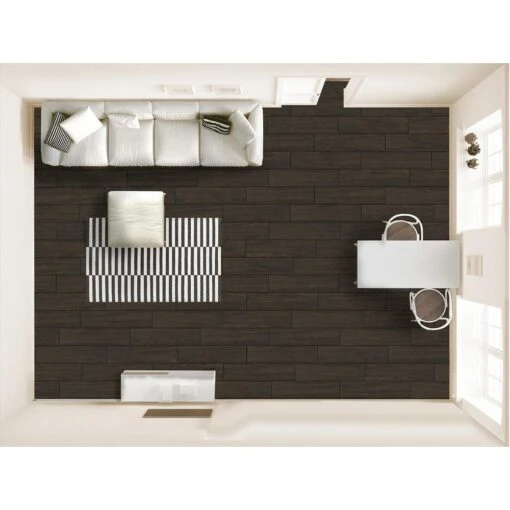 Florida Tile Home Collection Burlington Walnut 6 In. X 24 In. Porcelain Floor And Wall Tile (448 Sq. Ft./ Pallet) -Flooring Shop