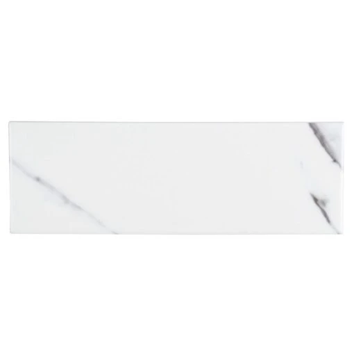 Jeffrey Court Carrara Inkjet White 8 In. X 12 In. Matte Ceramic Wall Tile (12 Sq. Ft. / Case) -Flooring Shop