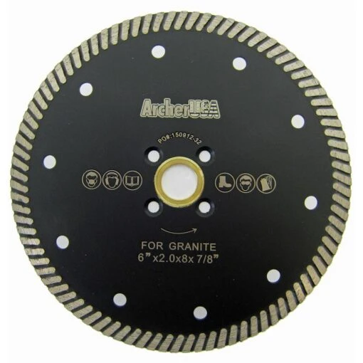 Archer USA 4.5 In. Narrow Turbo Diamond Blade For Granite Cutting -Flooring Shop