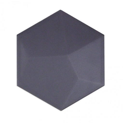 Magen 3D-Hex Dark Gray Matte Ceramic Hexagon Tile -Flooring Shop 38187916 3519 482f b1f8