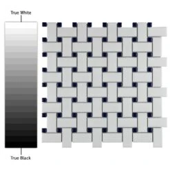 Merola Tile Metro Basketweave Matte White With Cobalt Dot 11-3/4 In. X 11-3/4 In. Porcelain Mosaic Tile (19.58 Sq. Ft./Case) -Flooring Shop 3a01f12142e1453f8c5c10cab264f4b9 1800x1800