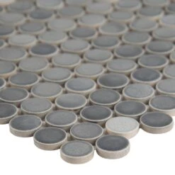 MSI Penny Round Grigio Mix 12.2 In. X 11.3 In. X 6 Mm Glossy Ceramic Mesh-Mounted Mosaic Tile (14.36 Sq. Ft. / Case) -Flooring Shop 3ccf24a20a0ca44e6c547478f9f94ed9 1800x1800