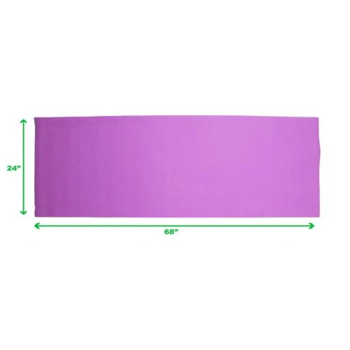 All Purpose Extra Thick Purple Fitness & Exercise 24 In. X 68 In. Yoga Mat With Carrying Strap -Flooring Shop