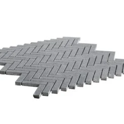 Jeffrey Court Basalt Herringbone Gray 11 In. X 10 In. X 8 Mm Honed Basalt Mosaic Wall/Floor Tile -Flooring Shop 44dad49c04716861e288268544a1deb4 1800x1800