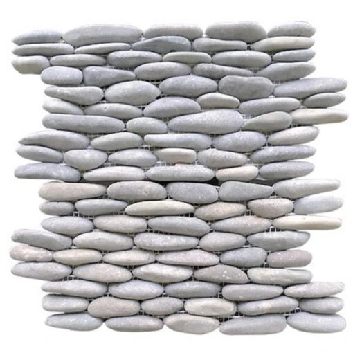 Rainforest Light Grey Stacked Stone Pebble Wall Tile 12" X 12" (5.0 Sq. Ft. / Case) -Flooring Shop 46ab6a2b f87f 4996 bfa4