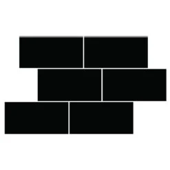 Daltile Rittenhouse Square 3 In. X 6 In. Black Ceramic Bullnose Wall Tile (0.125 Sq. Ft. / Piece) -Flooring Shop 4a795f36cb982c5be29c2c8282ef95e7 1800x1800