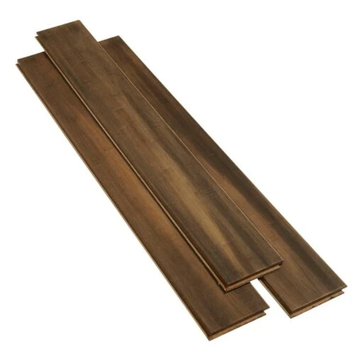 Home Decorators Collection Horizontal Hand Scraped Sepia 3/8 In. T X 5 In. W X 38.58 In. L Click Lock Bamboo Flooring (26.79 Sq. Ft. / Case) -Flooring Shop