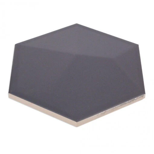 Magen 3D-Hex Dark Gray Matte Ceramic Hexagon Tile -Flooring Shop 520e0ff1 19f8 4da5 836f