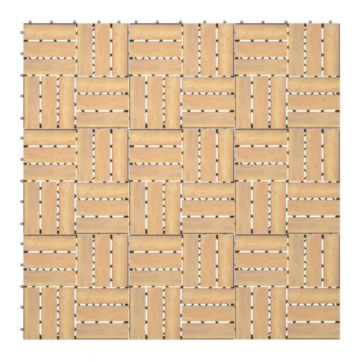 Giantex 40-Piece Acacia Wood Deck Tiles Patio Interlocking Floor Tiles -Flooring Shop 528931c3 bde6 4164 9033