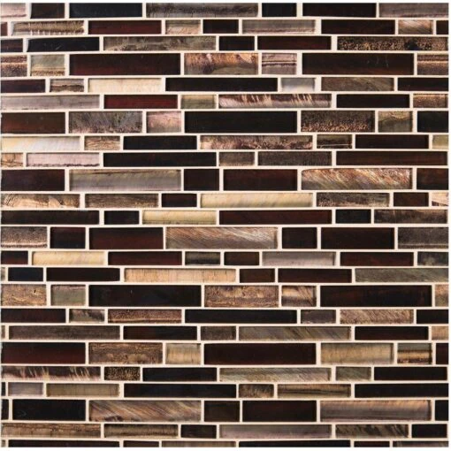 MSI Artista Interlocking 12 In. X 12 In. X 8 Mm Glass Mesh-Mounted Mosaic Wall Tile (10 Sq. Ft. / Case) -Flooring Shop