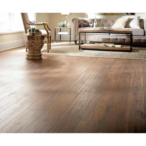 Home Decorators Collection Distressed Brown Hickory 12 Mm Thick X 6-1/4 In. Wide X 50-25/32 In. Length Laminate Flooring (15.45 Sq. Ft. / Case) -Flooring Shop