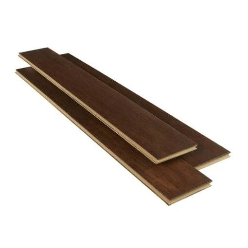 Home Decorators Collection Wire Brushed Strand Woven Cocoa Bean 3/8 In. T X 5-1/5 In. W X 36.02 In. L Engineered Click Bamboo Flooring -Flooring Shop