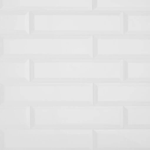 Daltile Restore 3 In. X 6 In. Ceramic Bevel Bright White Subway Tile (10 Sq. Ft. / Case) -Flooring Shop