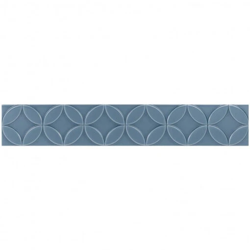 Bond Tile Sheffield Deco Blue 4 In. X 24 In. Polished Ceramic Wall Tile (8 Pieces 5.16 Sq. Ft. / Box) -Flooring Shop 5ff2b516 579a 48ea b100