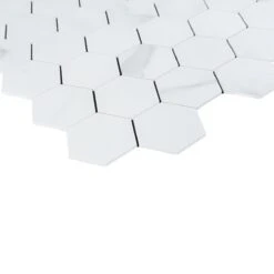 Bond Tile Easy Luxe Hex Calacatta 11.61 In. X 11.81 In. SPC Peel And Stick Tile (0.95 Sq. Ft. / Sheet) -Flooring Shop 620c47f4 338e 4a62 ad7d 59d40c2f3ef8.5dc2b83285f32ba08c5a5334ac02c131 1800x1800