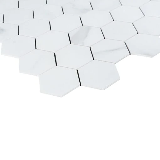 Bond Tile Easy Luxe Hex Calacatta 11.61 In. X 11.81 In. SPC Peel And Stick Tile (0.95 Sq. Ft. / Sheet) -Flooring Shop 620c47f4 338e 4a62 ad7d