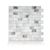 Smart Tiles 4-Piece 10-in X 10-in White, Marble, Gray Peel And Stick Vinyl Tile -Flooring Shop 623996203943xl 1800x1800