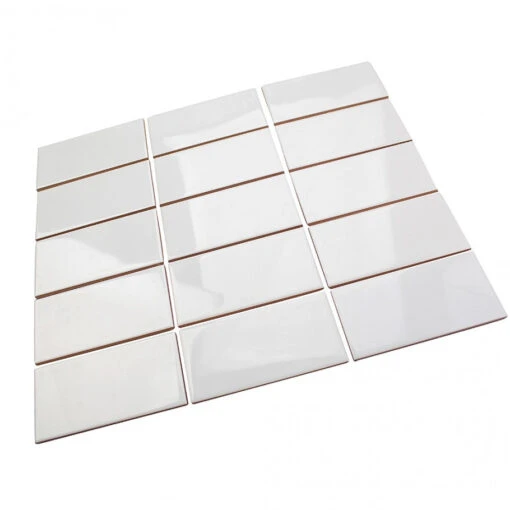 Bond Tile Core White 3 In. X 6 In. Polished Ceramic Subway Wall Tile (96 Pieces 11.73 Sq. Ft. / Box) -Flooring Shop 64288cc0 506b 479a a86f