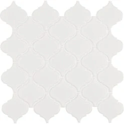 MSI Retro Bianco Arabesque 10.63 In. X 8.84 In. X 6mm Matte Porcelain Mesh-Mounted Mosaic Tile (10.95 Sq. Ft. / Case) -Flooring Shop 696d87f65cce501fbc6e2048ead9838a 1800x1800