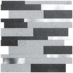 Bond Tile Easy Luxe Metalway Gray 11.81 In. X 11.81 In. SPC Peel And Stick Tile (0.96 Sq. Ft. / Sheet) -Flooring Shop 6c281736 7fa3 4746 abda 55b1cb8e62db.76c78103e520663eeb0f5b9b00fcf3e3 1800x1800