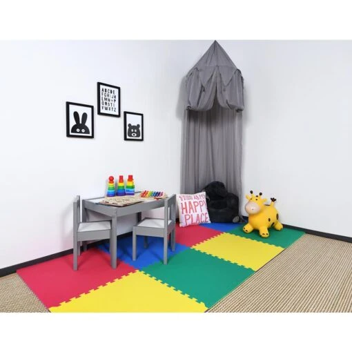 TrafficMASTER Primary Pastel 24 In. X 24 In. X 0.47 In. Playroom Floor (4-Pack) -Flooring Shop