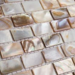 Merola Tile Conchella Subway Natural 12-1/4 In. X 12-1/2 In. X 2 Mm Natural Seashell Mosaic Tile -Flooring Shop 6df8b5d3fafa23fe883f490fc7b90ae2 1800x1800