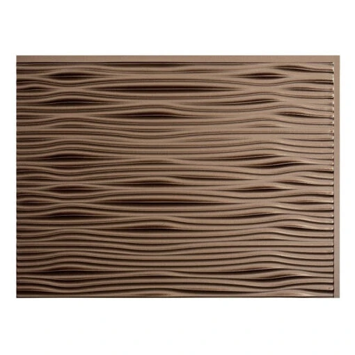 Fasade Easy Installation Waves Argent Bronze Backsplash Panel For Kitchen And Bathrooms (6" X 6" Sample) -Flooring Shop 6e477523 1823 451f 8bef