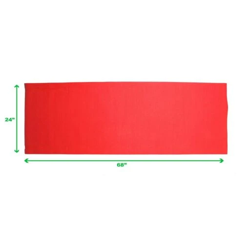 All Purpose Extra Thick Red Fitness & Exercise 24 In. X 68 In. Yoga Mat With Carrying Strap -Flooring Shop