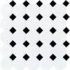 Daltile Octagon And Dot Matte White With Black Dot 12 In. X 12 In. X 6 Mm Ceramic Mosaic Floor And Wall Tile (1 Sq. Ft./ Piece) -Flooring Shop 75ab9beaa7e7bcbd9865b5a28caa6d97 1800x1800