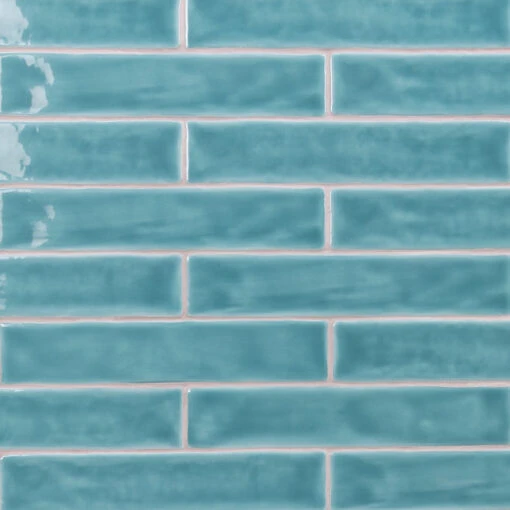 Brookline Turquoise 2 In. X 10 In. Polished Ceramic Subway Wall Tile (40 Pieces / 5.38 Sq. Ft. / Box) -Flooring Shop 76ea3f9d 9fec 4681 adae