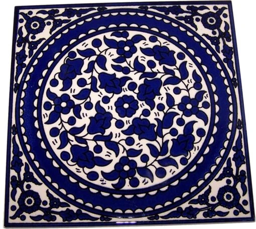 Modular Hand Painted Tile From Jerusalem Model X - 6 Inches - Asfour Outlet Trademark -Flooring Shop 7f235879 ecb7 4ccd 87ee